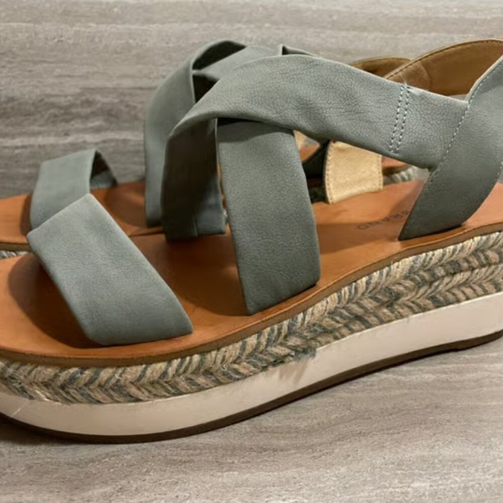 Lucky Brand Johannas Strappy Platform Wedge Heels